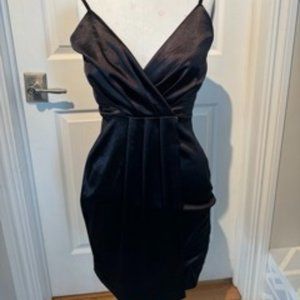 Black Pleated Mini Dress